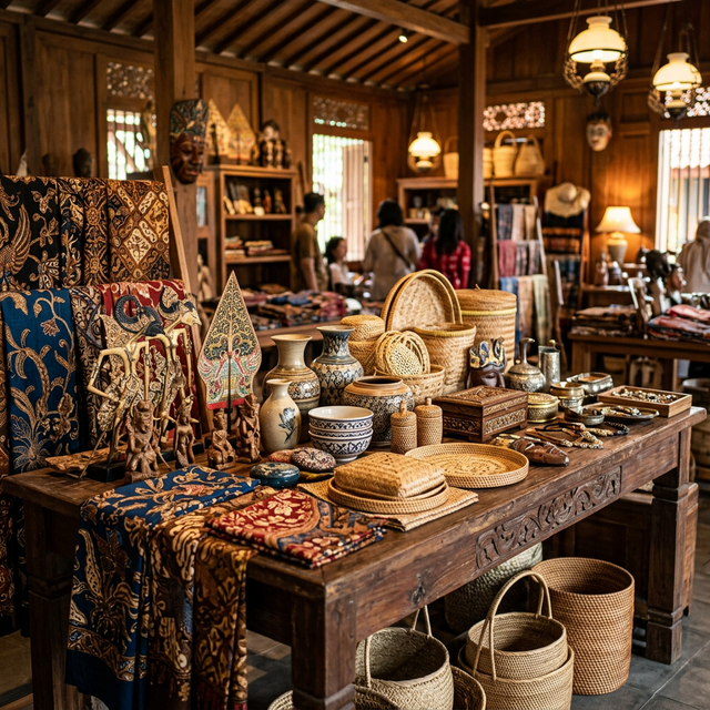 Display Produk Kerajinan