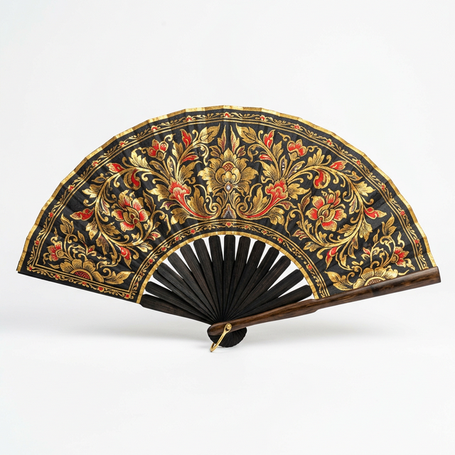 Kipas Hias Lukis Tangan