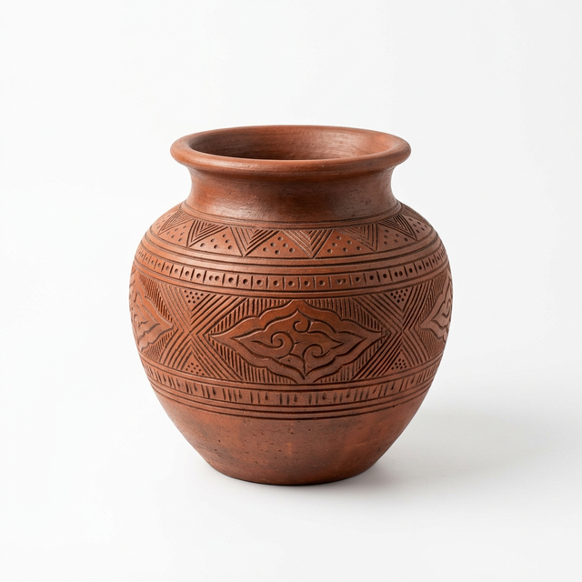 Gerabah Hias Motif Candi